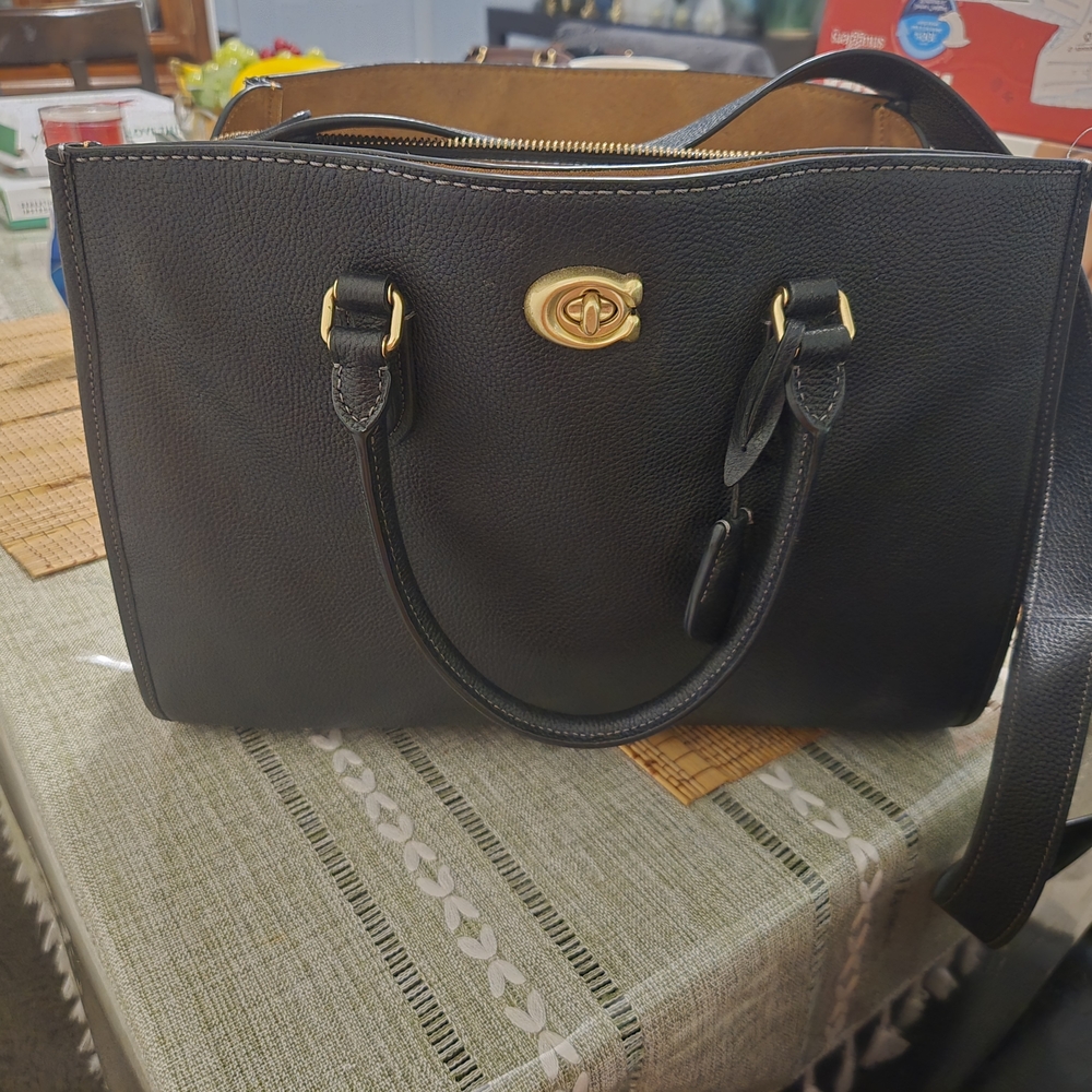 Coach Black Brooke Carryall Back